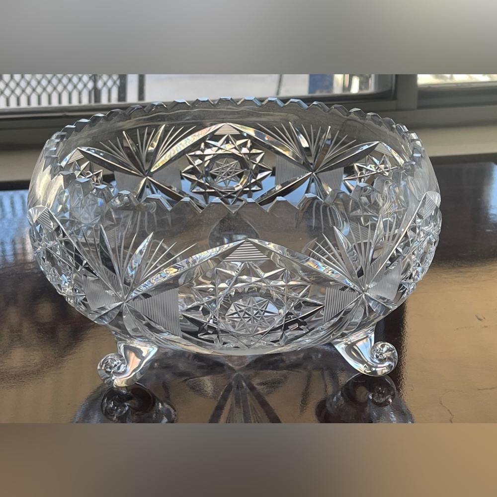 Crystal Decorative Bowl 8 x 8 and it’s very heavy